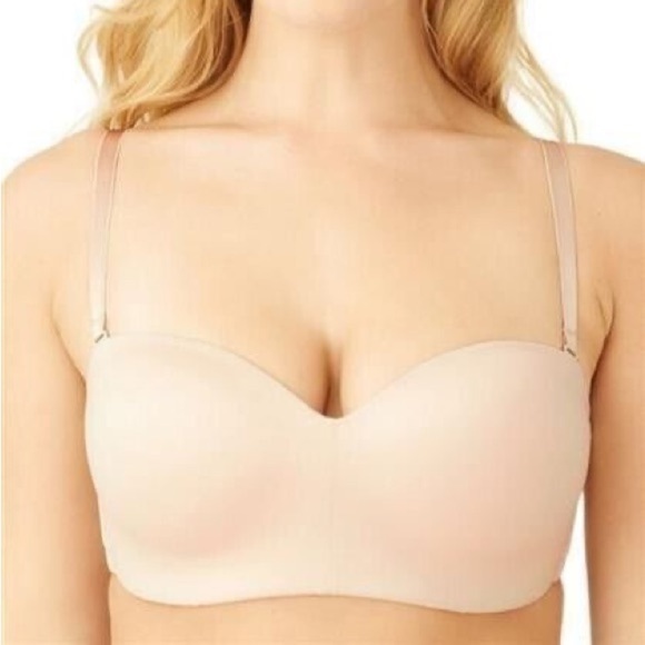Wacoal Women’s Staying Power Wire Free Strapless Bra in Sand Size 36D - Picture 1 of 15